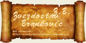Zvezdoslav Branković vizit kartica